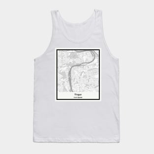 Map of Prague - Czech Republic Tank Top